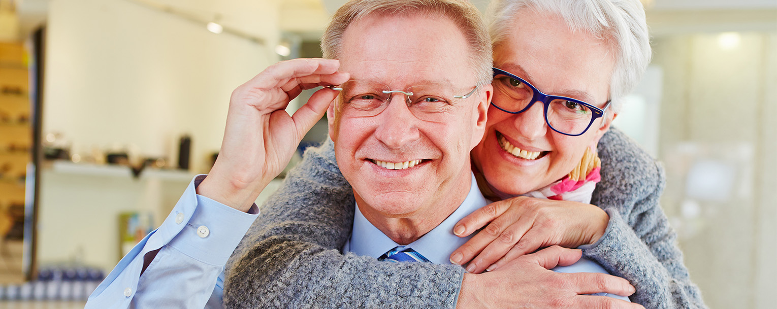 Happy older couple