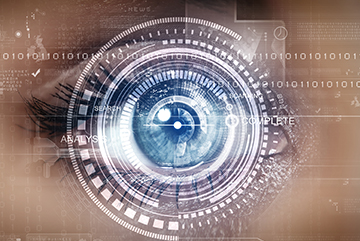 Eye with a digital overlay - LASIK - PRK