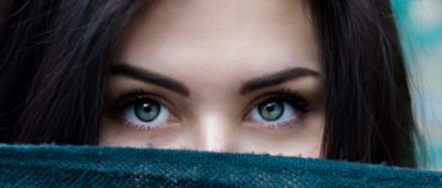 Closeup of woman's eyes